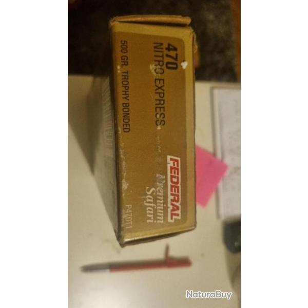 470 NITRO EXPRESS FEDERAL PREMIUM SAFARI 500 GR