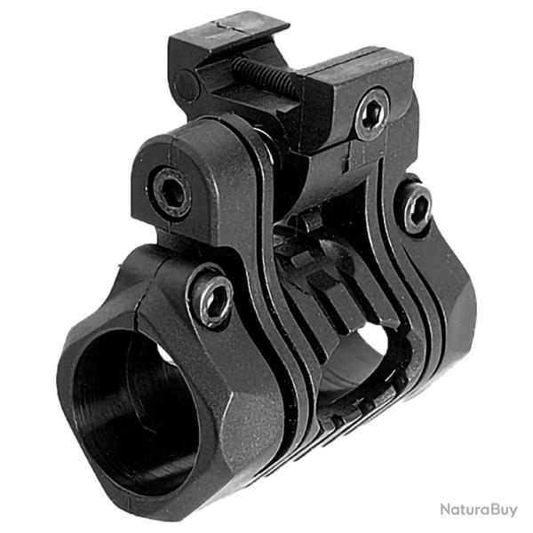 Support lampe tactique 5 positions CAA sur rail picatinny (24,4-27mm)