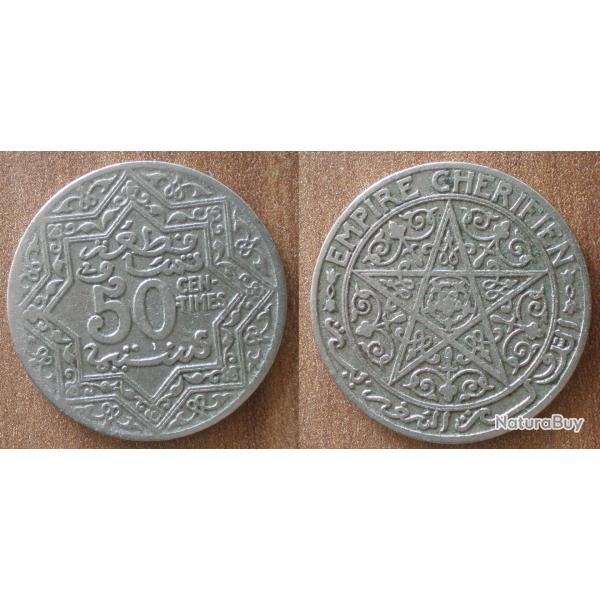 Maroc 50 Centimes 1921 Piece Empire Cherifien Protectorat Francais