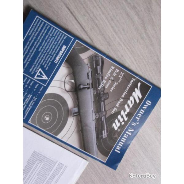 Notice/ Manuel  pour MARLIN XTR