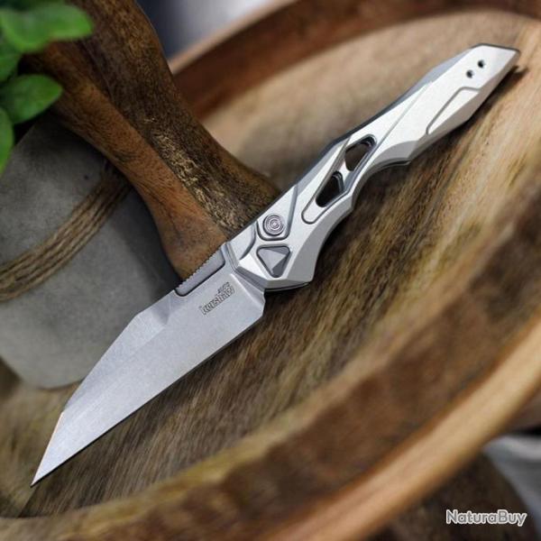 Couteau Automatique Kershaw Launch 13 AUTO Raw Lame Acier CPM-154 Manche Aluminum USA KS7650RAW