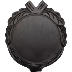 Plaque de troph&eacute;e ronde avec sculptures