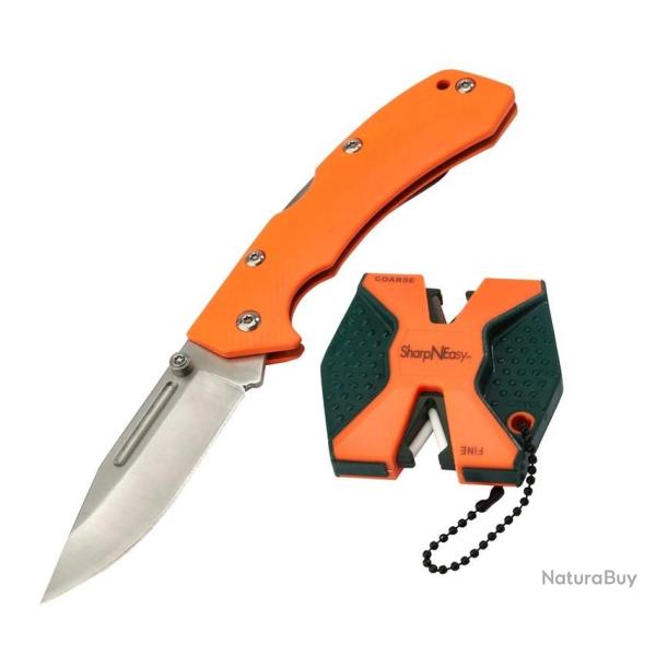 Pack Affuteur + couteau Accusharp Sharp N easy 2