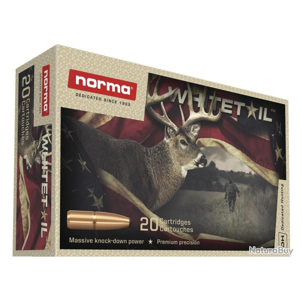 Boite de 20 Cartouches Norma Whitetail cal.9,3x62 285gr 18,5g