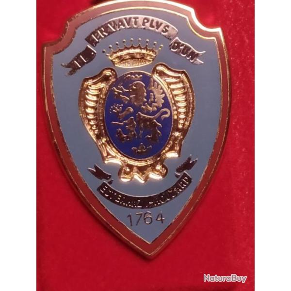 INSIGNE 3EME RH, 3 EME REGIMENT DE  HUSSARDS, CAVALERIE, ARTHUS BERTRAND DITIONS ATLAS  BOITE CERTI