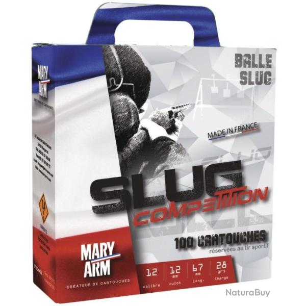 Balle sport Mary Arm slug comp�tition cal.12/67mm 28G BG Pack de 100