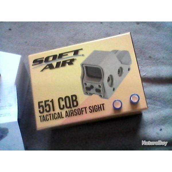 Red Dot SoftAir Compact CQB Tactical  Sight Scope TAN