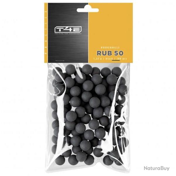 T4E RUB 50 Billes caoutchouc calibre 50
