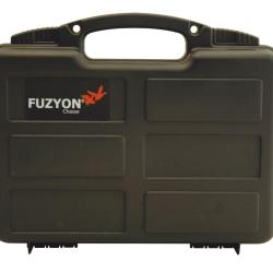 Mallette ABS pour arme de poing - FUZYON - Mousse pr&eacute;d&eacute;coup&eacute;e - Cadenassable - Noire - 29.5x18.7x6.5