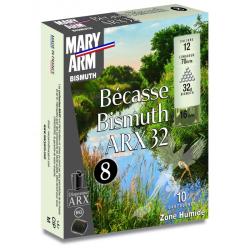 Cartouches MARY ARM Bismuth becasse ARX 32 - Cal:12/70 - 32gr - N&deg;8 - BG DISPERSEUR - X 10