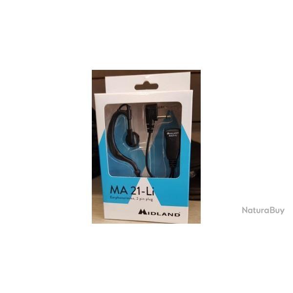 Microphone avec oreillette MIDLAND mag 21-Li