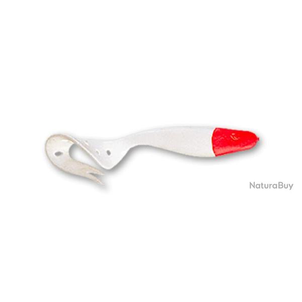 Leurre Souple Delalande Sandra 12cm 12cm 061 - Blanc T�te Rouge A l'unit�