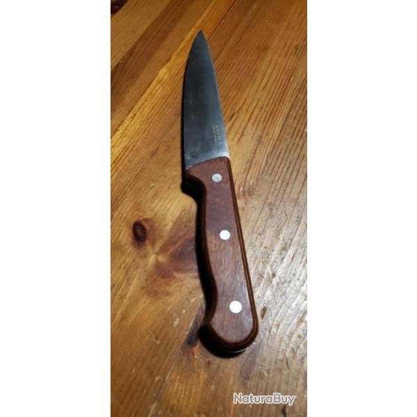 couteau decoupe Thiers France manche bois lame. 16 cmmanche 29 cm