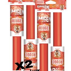Lot de 4 Fumig&egrave;ne a main rouge - Lot de 2 X 2 pi&egrave;ces