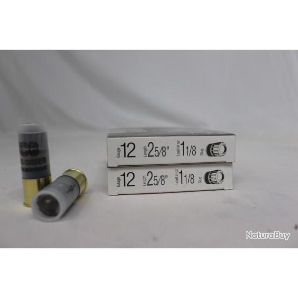 Lot de 2 boites de 10 Brenneke FOB - Cal. 12/67