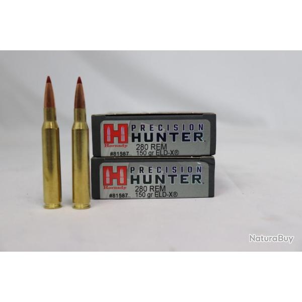 HORNADY 280 REM 2 BOITES