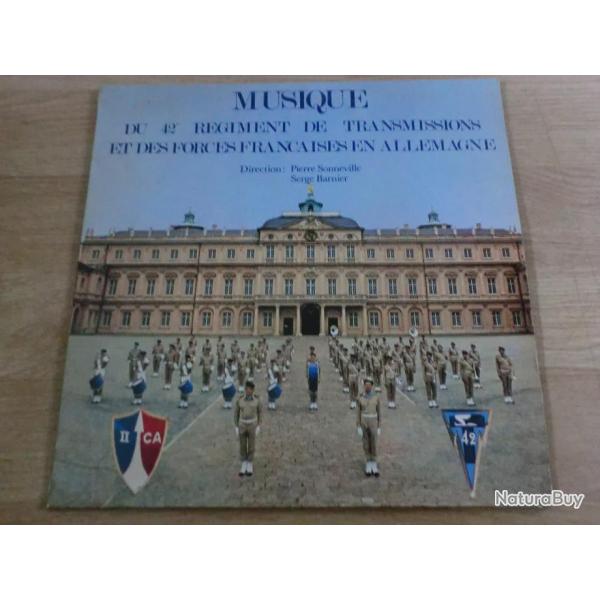 DISQUE 33 T  musique du  42eme  regiment de transmission et forces francaise en allemagne
