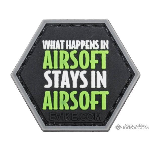 S�rie iAirsoft 1 : Patch "What Happens in Airsoft Stays in Airsoft" - Evike/Hex Patch
