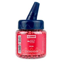 Biberon de billes Kalashnikov 0,20g - 1000 BBs / Rouge - Cybergun