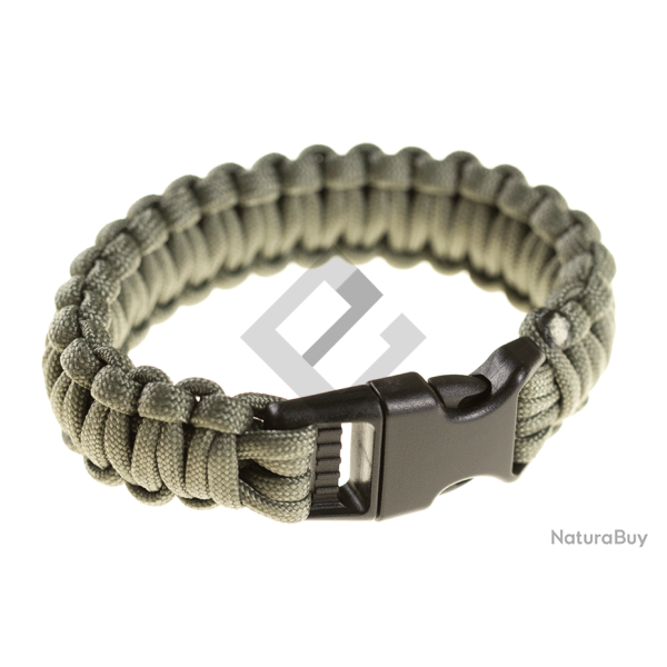 Bracelet Paracorde - Gris - Invader Gear