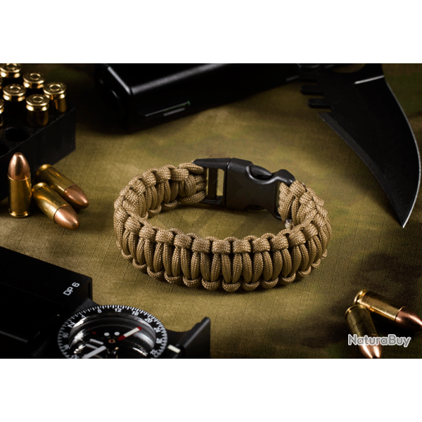 Bracelet Paracorde - Coyote Brown - Invader Gear