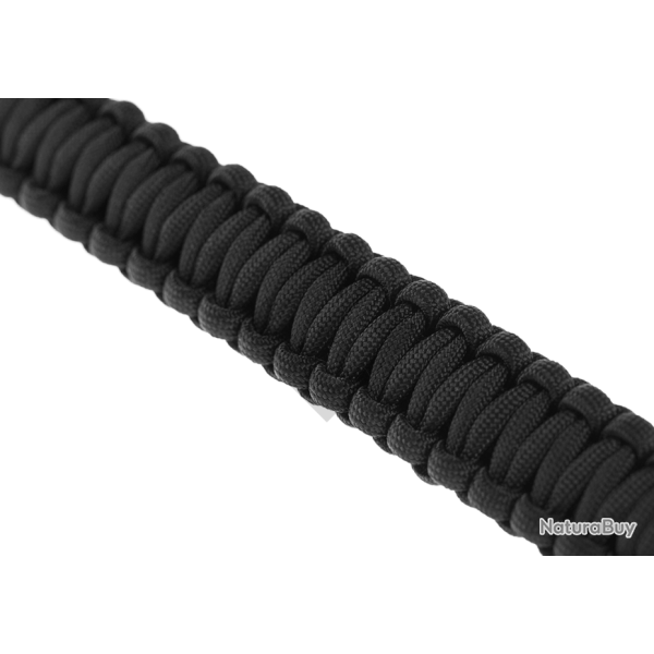 Bracelet Paracorde - Noir - Invader Gear
