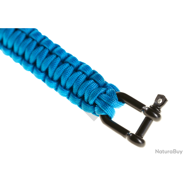 Bracelet Paracorde Shackle - Bleu UN - Invader Gear