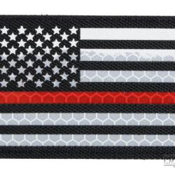 Patch US Thin Blue Red Reflective - Droite / Noir - Matrix