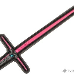 Patch PVC Sabre laser en T - Rose - Evike
