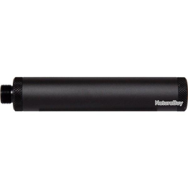 Silencieux avec adaptateur pour GBB pour filetage 12mm CCW - 110x22mm / Aluminium / Noir - ASG