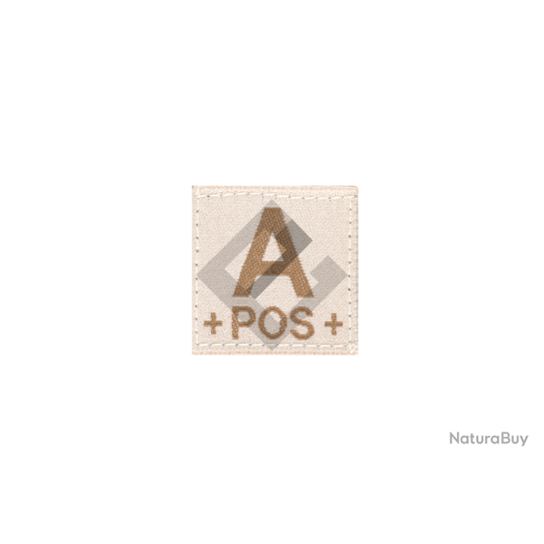Patch groupe sanguin A Pos - Desert - Clawgear