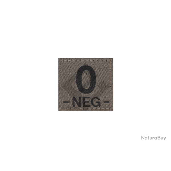 Patch groupe sanguin O Neg - RAL7013 - Clawgear