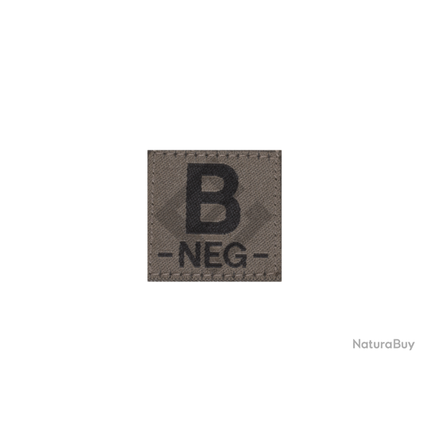Patch groupe sanguin B Neg - RAL7013 - Clawgear