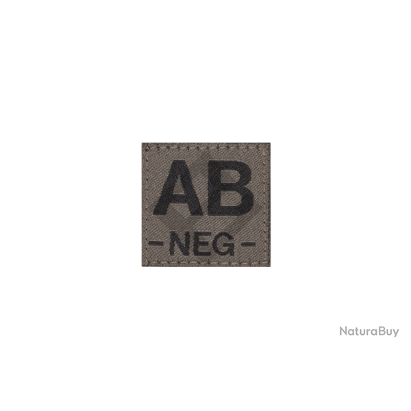 Patch groupe sanguin AB Neg - RAL7013 - Clawgear