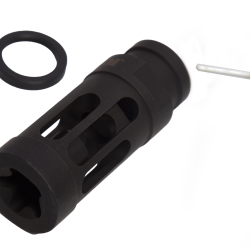 Compensateur type BCM - 14mm CCW / Acier / Noir - Angry Gun