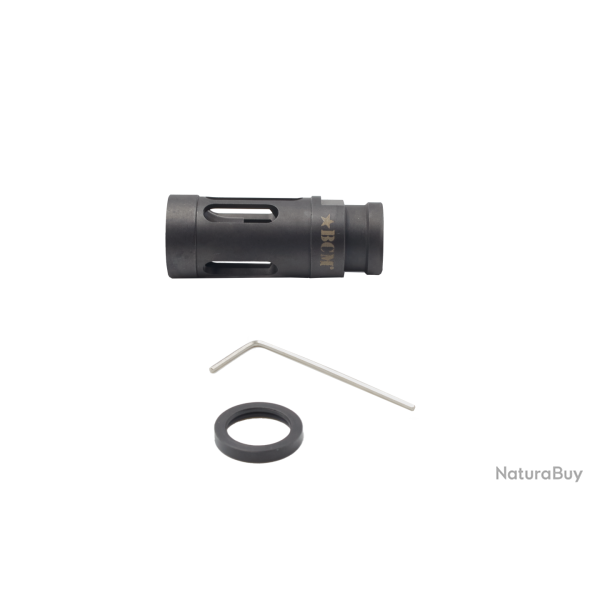 Compensateur 14mm CW type BCM - 14mm CW / Acier / Noir - Angry Gun