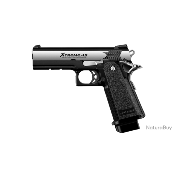 Hi-Capa XTreme .45 GBB - Stainless & Noir - Tokyo Marui
