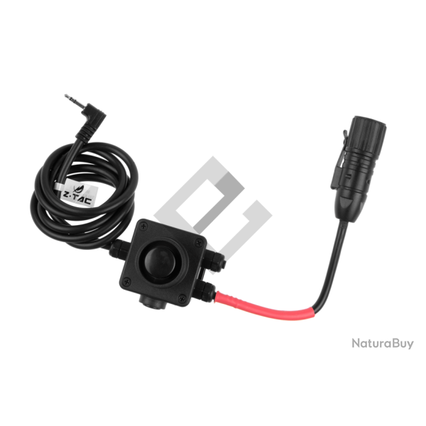 PTT Combat Series - Motorola 1-pin / Noir - Z-Tactical