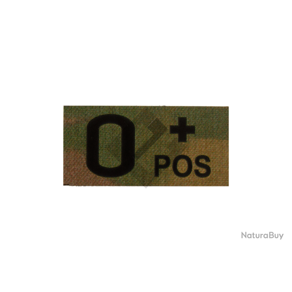 Patch groupe sanguin O Pos - Multicam IR - Clawgear