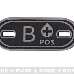 Patch Groupe Sanguin B POS - Noir - Matrix