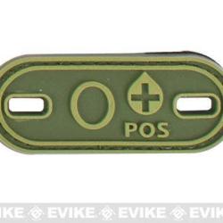 Patch Groupe Sanguin O POS - Olive Drab - Matrix