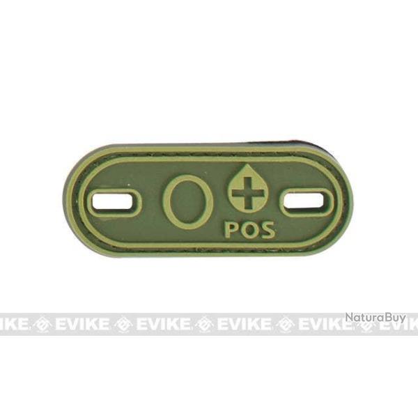 Patch Groupe Sanguin O POS - Olive Drab - Matrix