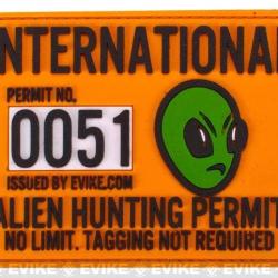 Patch Alien Hunting Permit - Evike
