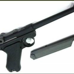Luger P08 6" GBB - Noir - WE