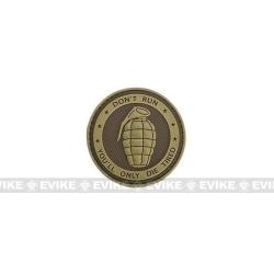 Patch "Don't Run You'll Only Die Tired" - Tan - Matrix