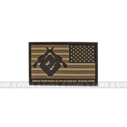 Patch USA Evike invers&eacute; - Tan - Evike