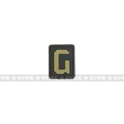 Patch PVC "G" - Noir & Tan - Evike
