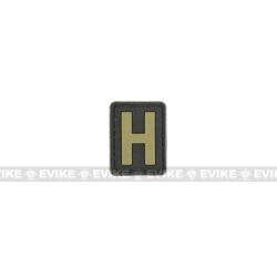 Patch PVC "H" - Noir & Tan - Evike