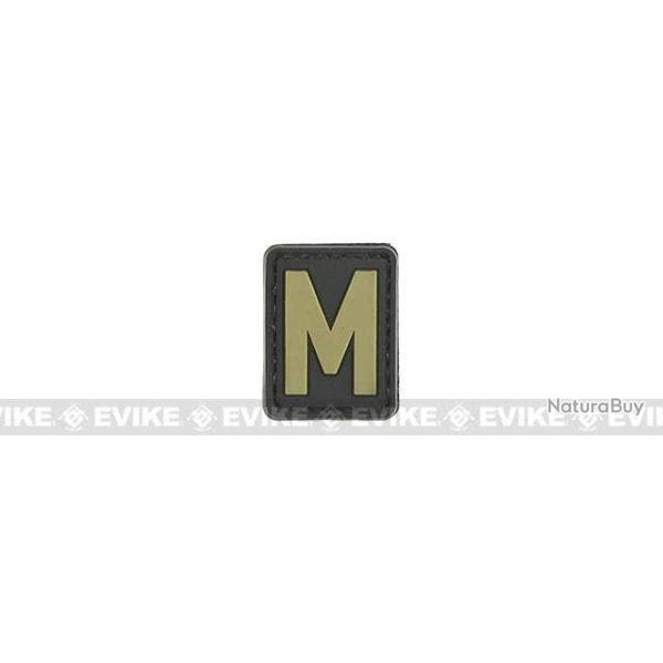 Patch PVC "M" - Noir & Tan - Evike