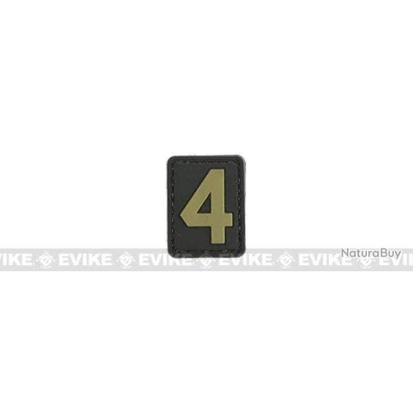 Patch "4" - Noir & Tan - Evike